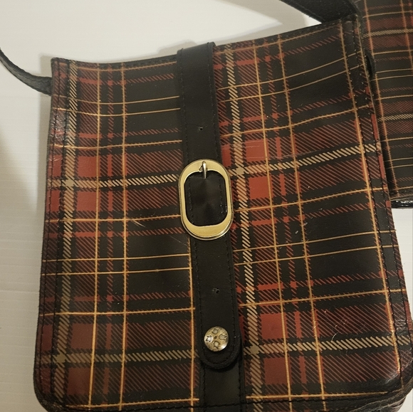 PATRICIA NASH VENEZIA CROSSBODY TARTAN PLAID LEATHER &  Wallet - Picture 5 of 12